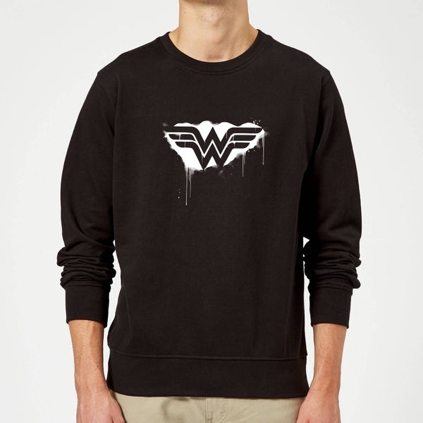 Justice League Graffiti Wonder Woman Sweatshirt - Black