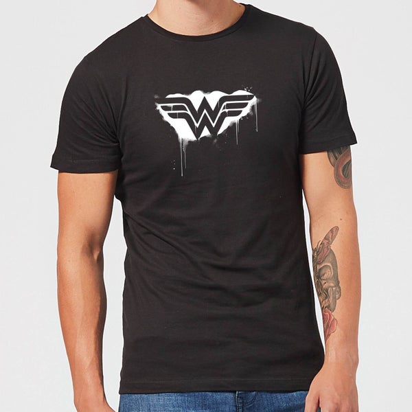 Justice League Graffiti Wonder Woman Men's T-Shirt - Black
