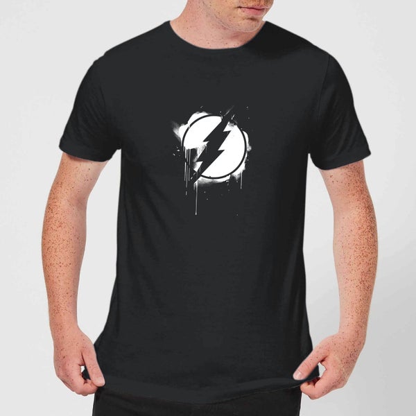 Justice League Graffiti The Flash Men's T-Shirt - Black