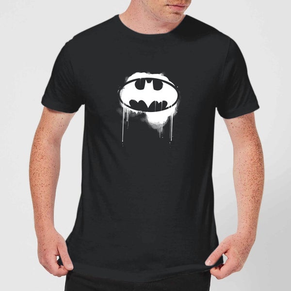 Justice League Graffiti Batman Men's T-Shirt - Black