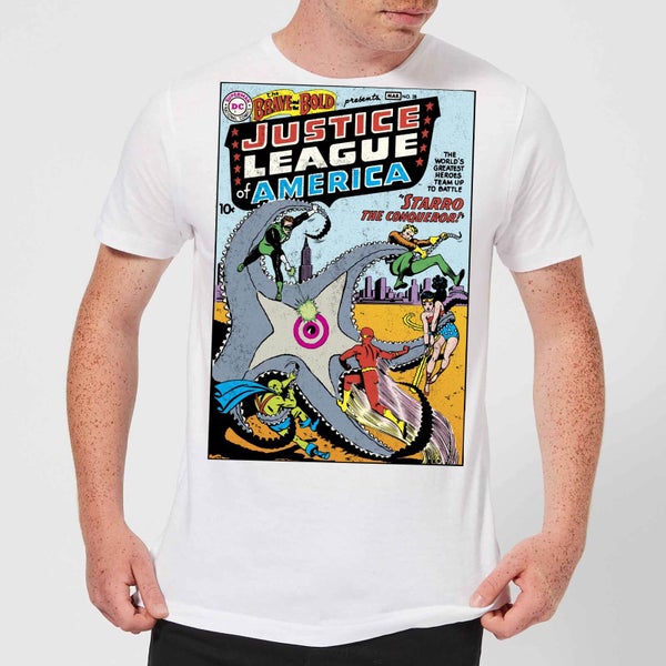 Justice League Starro The Conqueror Cover Men's T-Shirt - White