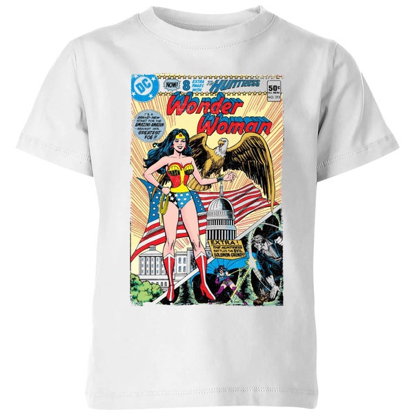 Justice League Wonder Woman Cover Kids' T-Shirt - White