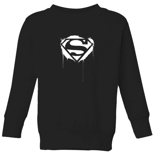 Justice League Graffiti Superman Kids' Sweatshirt - Black