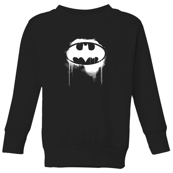 Justice League Graffiti Batman Kids' Sweatshirt - Black