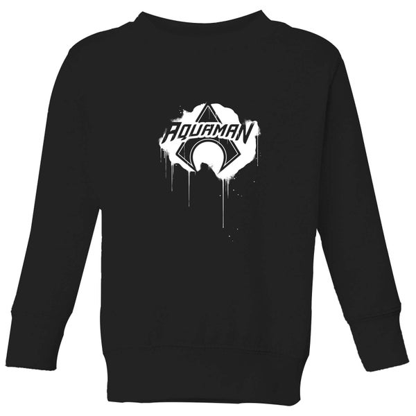 Justice League Graffiti Aquaman Kids' Sweatshirt - Black