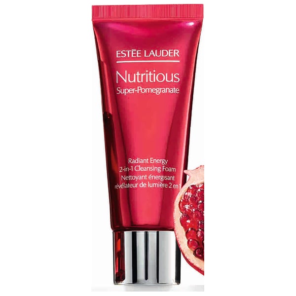 Estée Lauder Nutritious Super-Pomegranate Radiant Energy 2-in-1 Cleansing Foam 30ml (Free Gift)