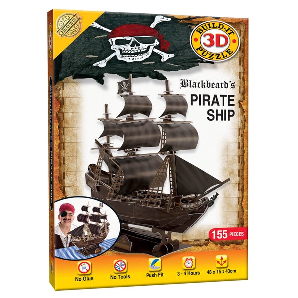 Build it 3D Pirate Ship Puzzle