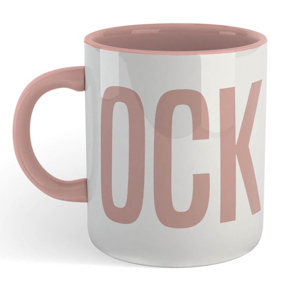 C*ck Mug - White/Pink