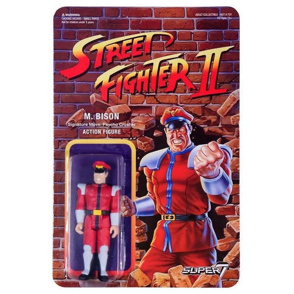 Super7 Street Fighter M Bison ReAction Figure