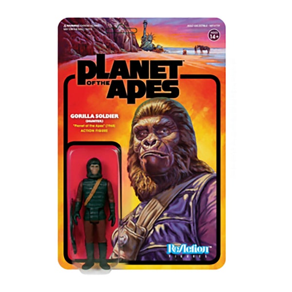 Super7 Planet of the Apes Wave 2 Ape Soldier 1 (Hunter) ReAction-Figur