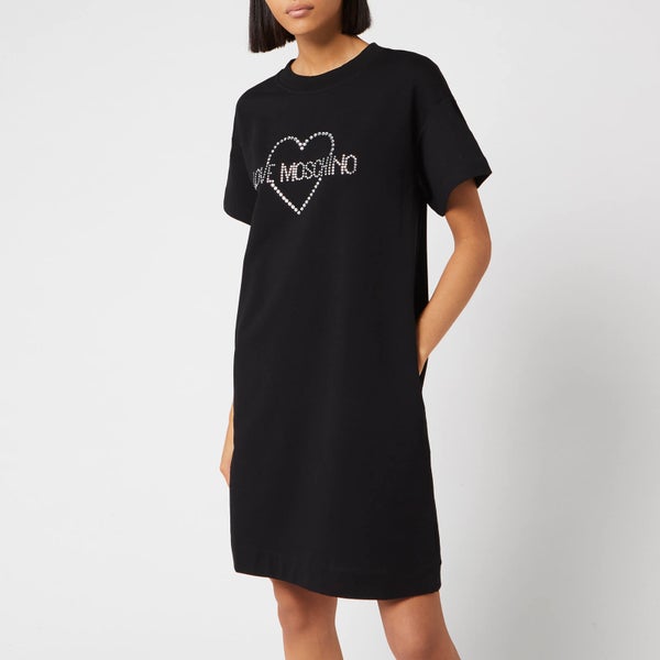 Love Moschino Women's Logo T-Shirt Dress - Black