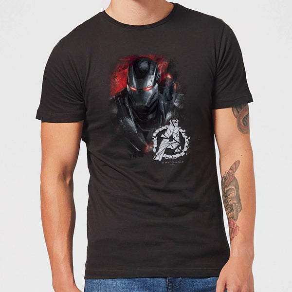 T-shirt Avengers Endgame War Machine Brushed - Homme - Noir