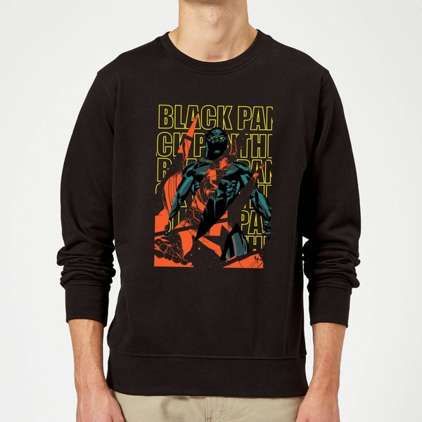 Marvel Avengers Black Panther Collage Sweatshirt - Black