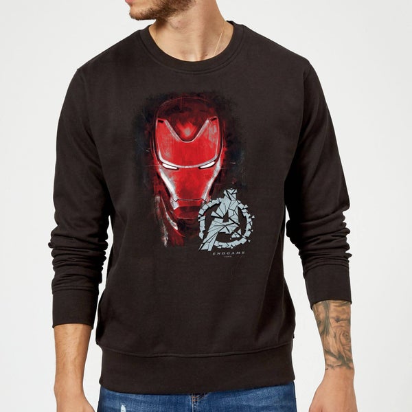 Avengers Endgame Iron Man Brushed Sweatshirt - Black