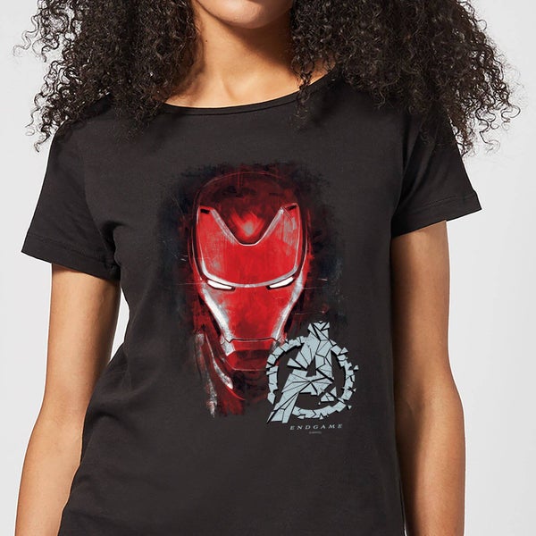 Avengers Endgame Iron Man Brushed Women's T-Shirt - Black