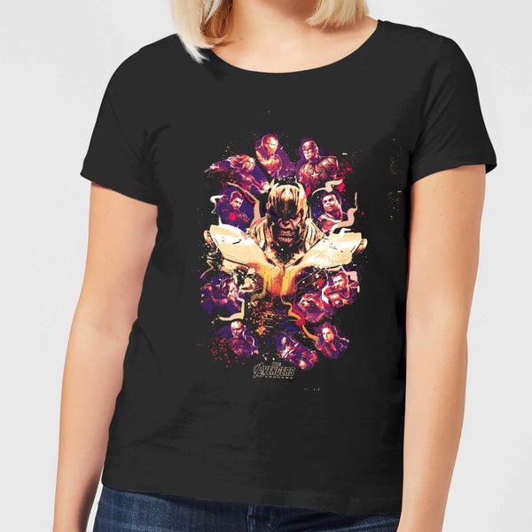 T-shirt Avengers Endgame Splatter - Femme - Noir