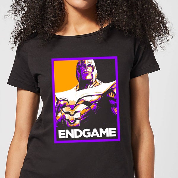 Avengers Endgame Thanos Poster Women's T-Shirt - Black