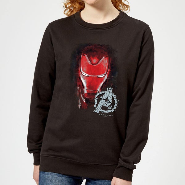 Avengers Endgame Iron Man Brushed Women's Sweatshirt - Black