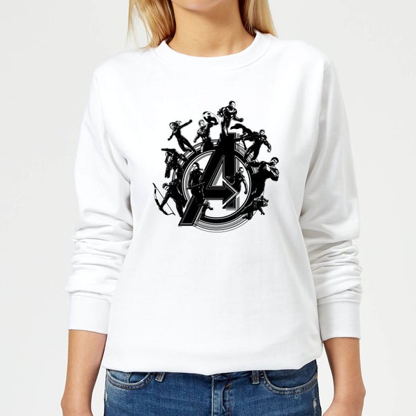 Avengers Endgame Hero Circle Women's Sweatshirt - White
