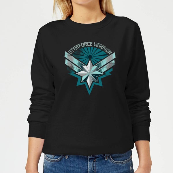 Captain Marvel Starforce Warrior Women's Sweatshirt - Black