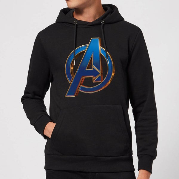 Avengers Endgame Heroic Logo Hoodie - Black