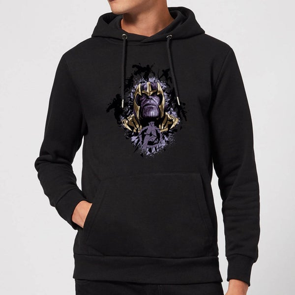 Sweat à capuche Avengers Endgame Warlord Thanos Homme - Noir