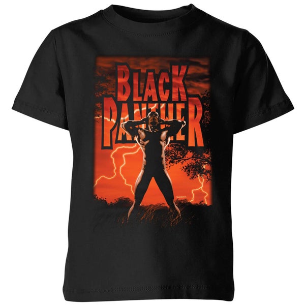 Marvel Universe Wakanda Lightning Kids' T-Shirt - Black