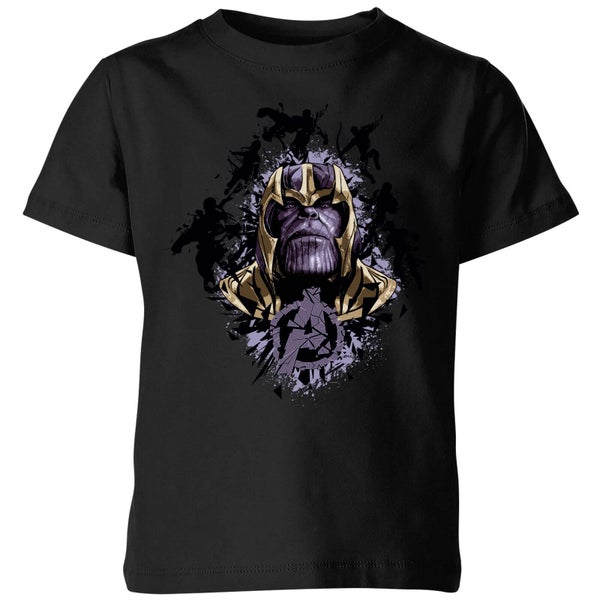 T-Shirt Avengers Endgame Warlord Thanos - Nero - Bambini