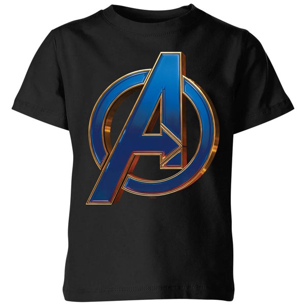 Avengers Endgame Heroic Logo Kids' T-Shirt - Black