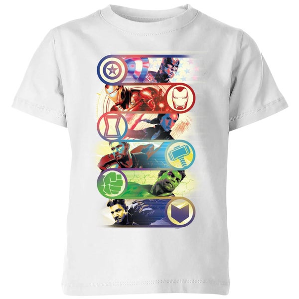 Avengers: Endgame Original Heroes kinder t-shirt - Wit