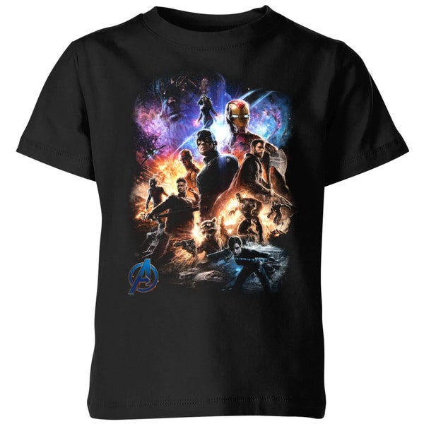Avengers Endgame Character Montage Kids' T-Shirt - Black