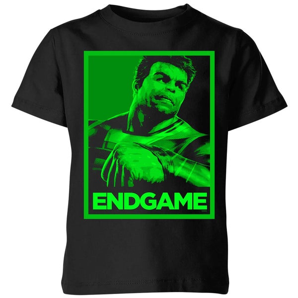 Avengers: Endgame Hulk Poster kinder t-shirt - Zwart