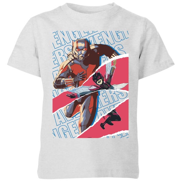 Marvel Avengers AntMan And Wasp Collage Kids' T-Shirt - Grey