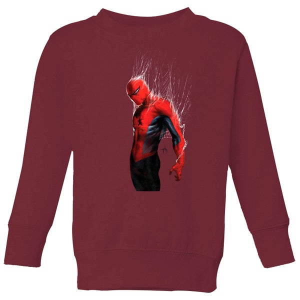 Marvel Spider-man Web Wrap Kids' Sweatshirt - Burgundy