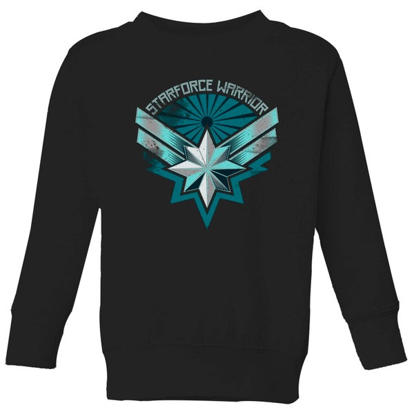 Captain Marvel Starforce Warrior Kids' Sweatshirt - Black