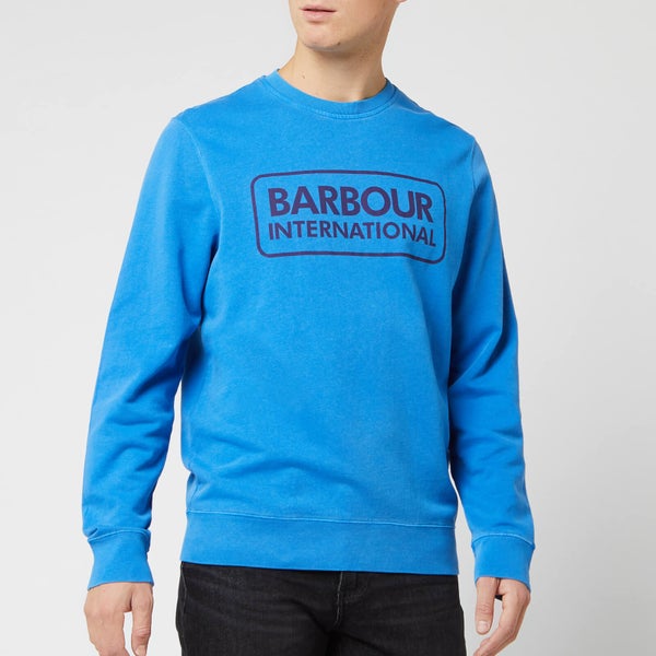 Barbour International Men's Kit Pigment Crew Jumper - Brit Blue