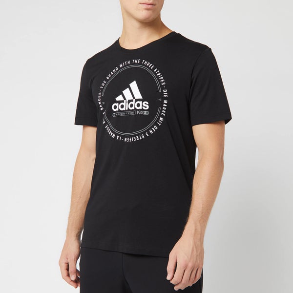 adidas Men's Emblem Short Sleeve T-Shirt - Black