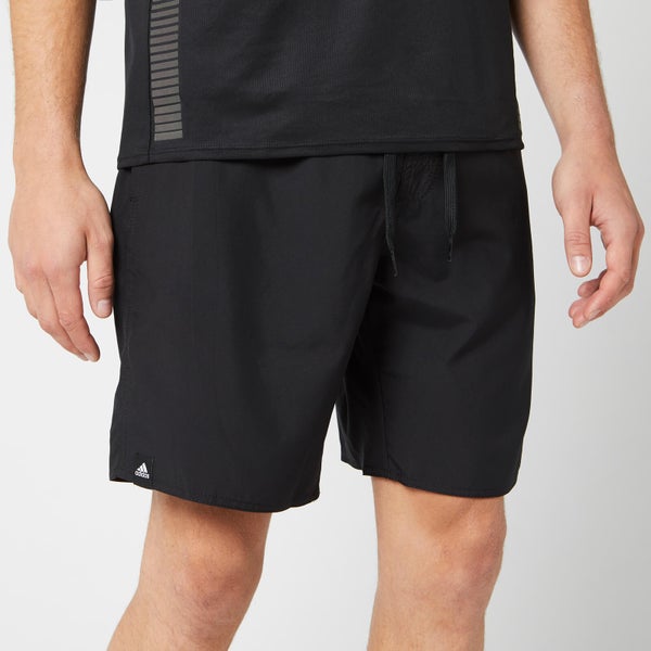 adidas Men's 3 Stripe Swim Shorts - Black
