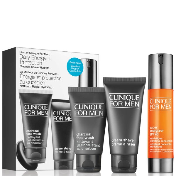 Clinique Men's Daily Energy and Protection Set (Worth £52.43)