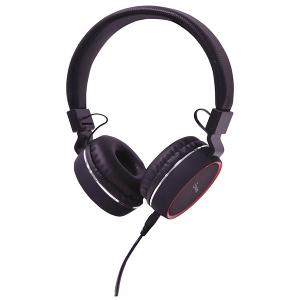 AV: Link Multimedia Headphones with Inline Microphone - Black/Red