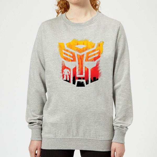Transformers Autobot Symbol Women's Sweatshirt - Grey