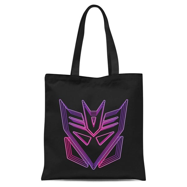 Transformers Neon Decepticon Tote Bag - Black