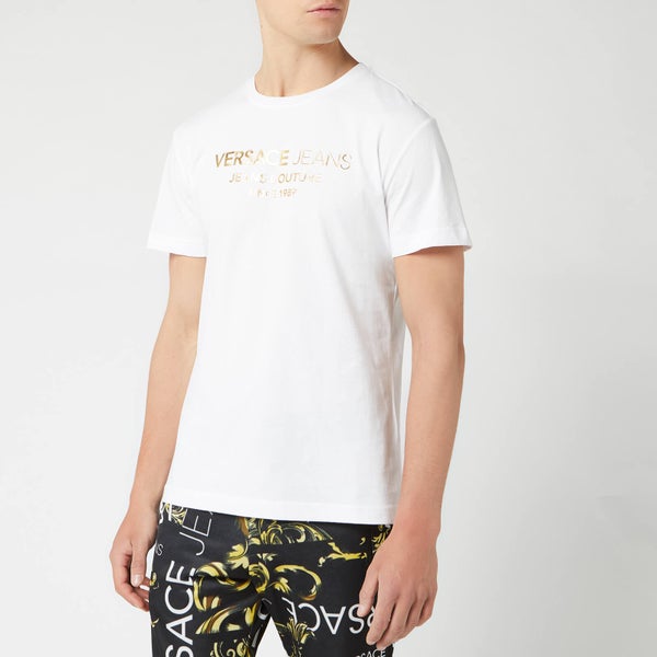 Versace Jeans Men's Logo T-Shirt - Bianco Ottico
