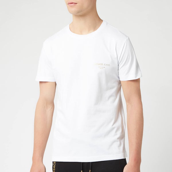 Versace Jeans Men's Small Logo T-Shirt - Bianco Ottico