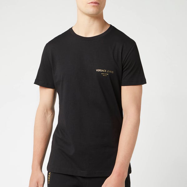 Versace Jeans Men's Small Logo T-Shirt - Nero