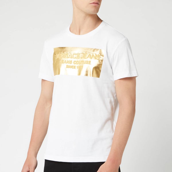 Versace Jeans Men's Foil Logo T-Shirt - Bianco Ottico