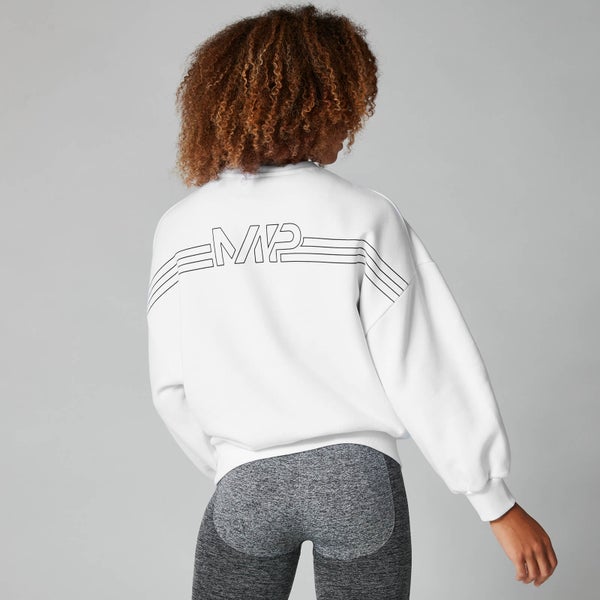 MP Colour Block Oversized Sweater - White