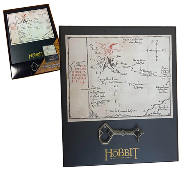 The Hobbit Thorin's 8 x 10" Map & Key Replica