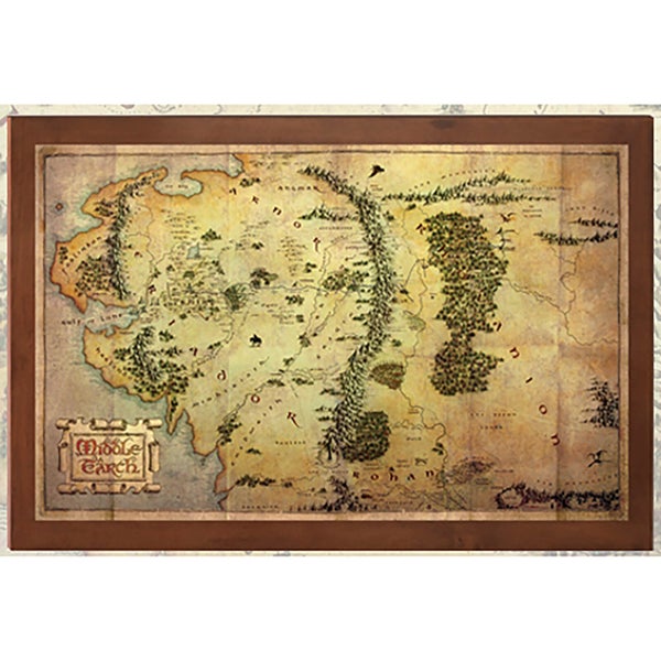 Lord of the Rings The Map of Midde Earth 16 x 12"