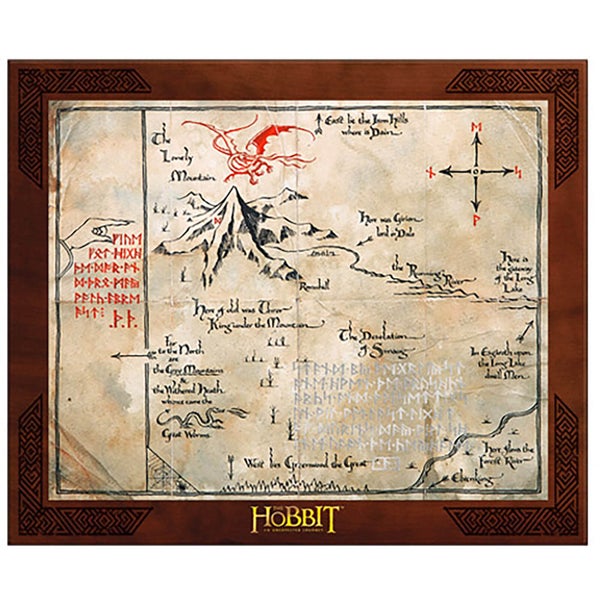 The Hobbit Thorin Oakenshield kaart replica